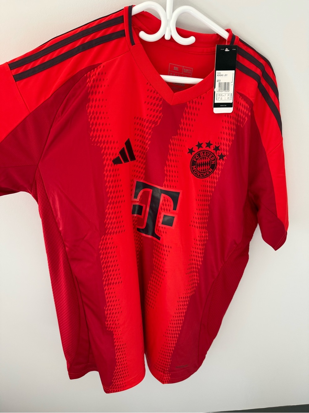 adidas Kids Red and Black FC Bayern Replica Jersey